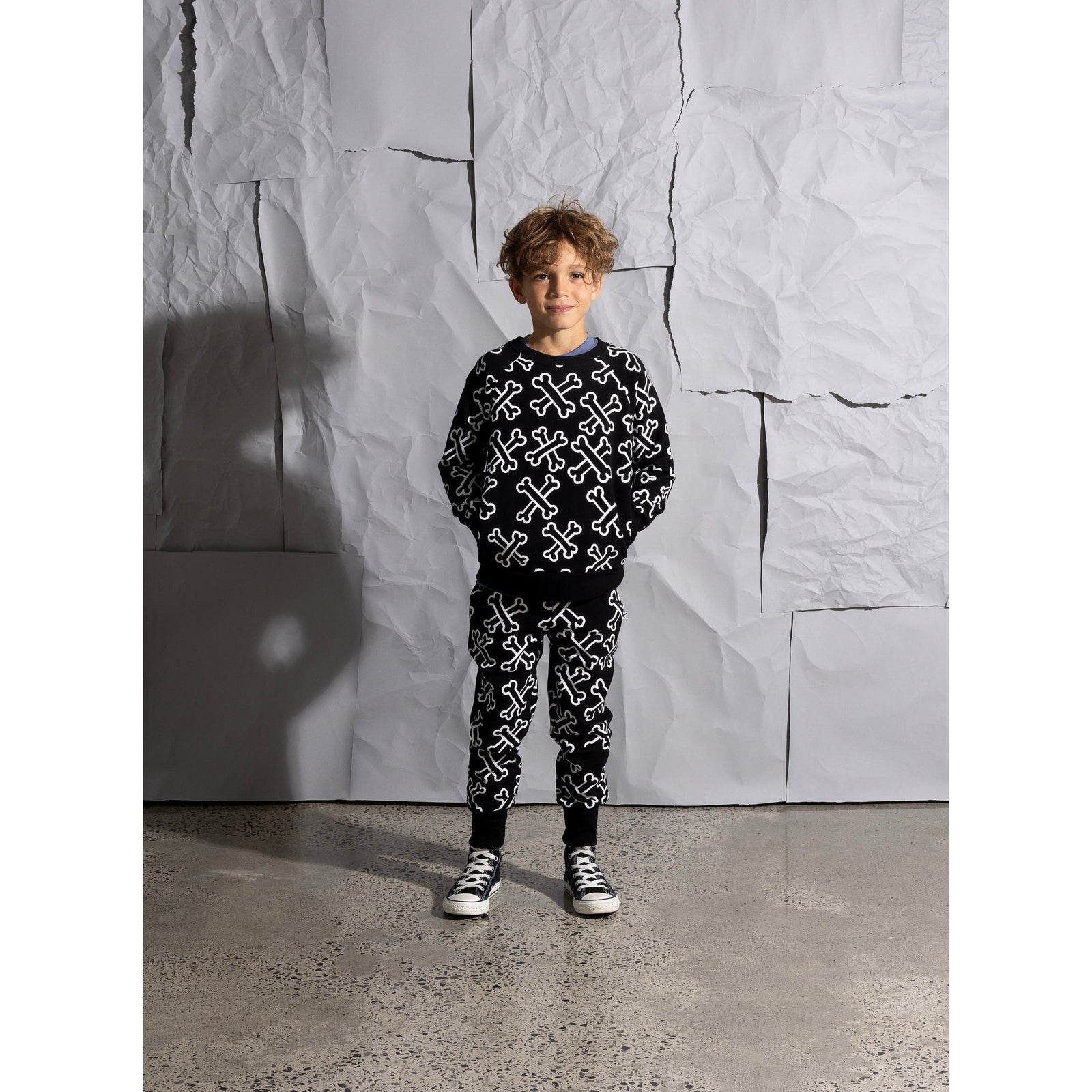 Bones Furry Trackies - Black