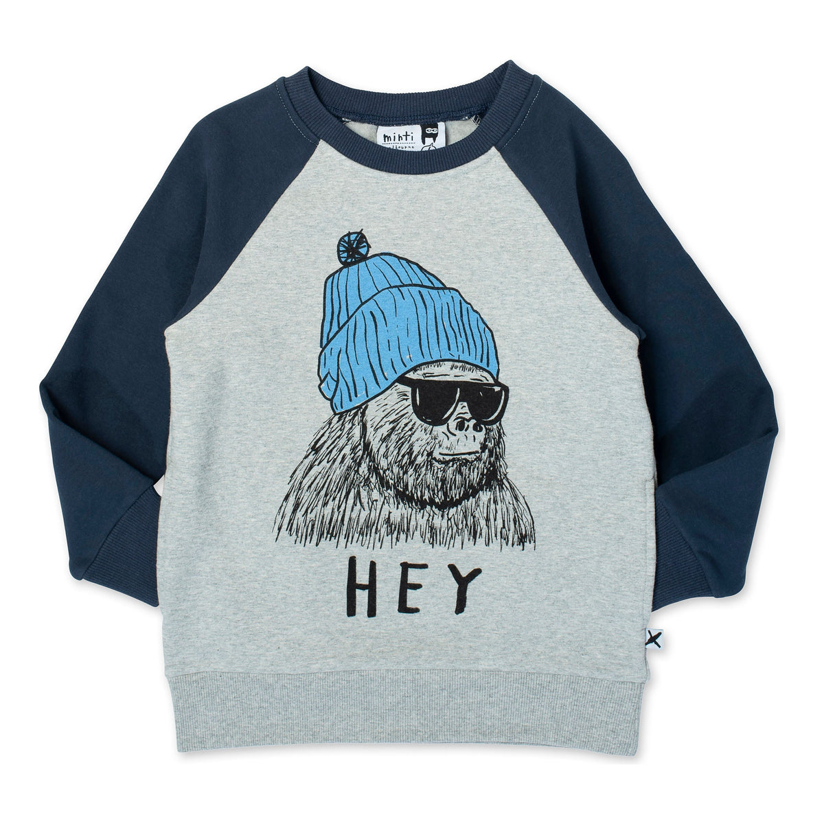 Hey King Kong Furry Crew - Grey Marle/Dark Blue