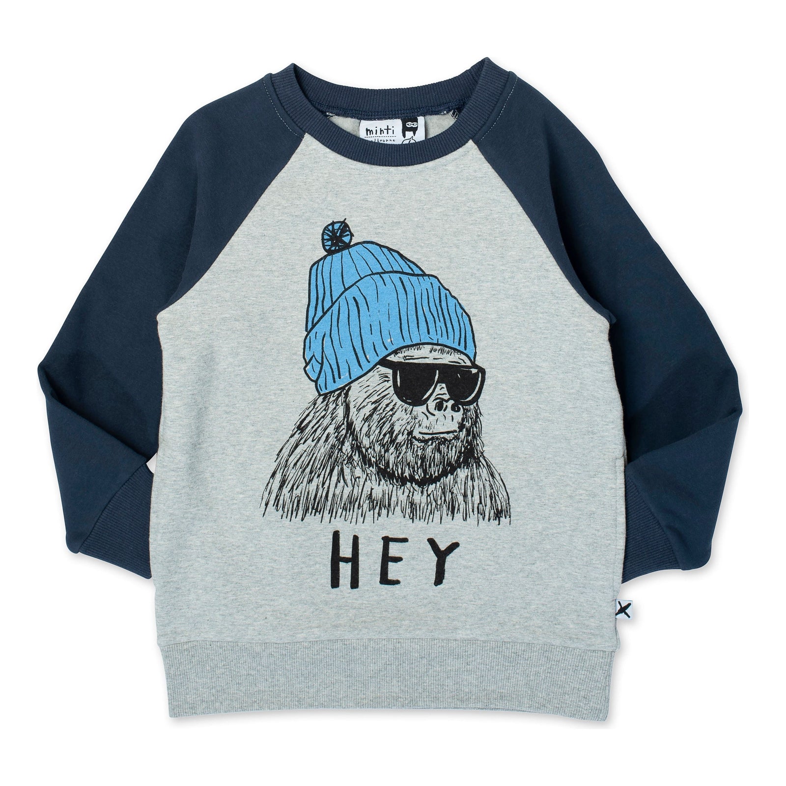 Hey King Kong Furry Crew - Grey Marle/Dark Blue
