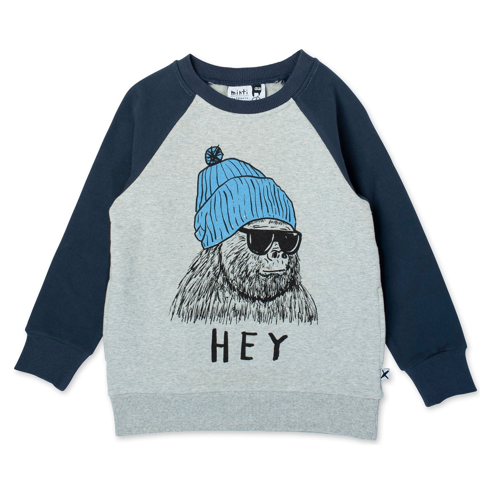 Hey King Kong Furry Crew - Grey Marle/Dark Blue