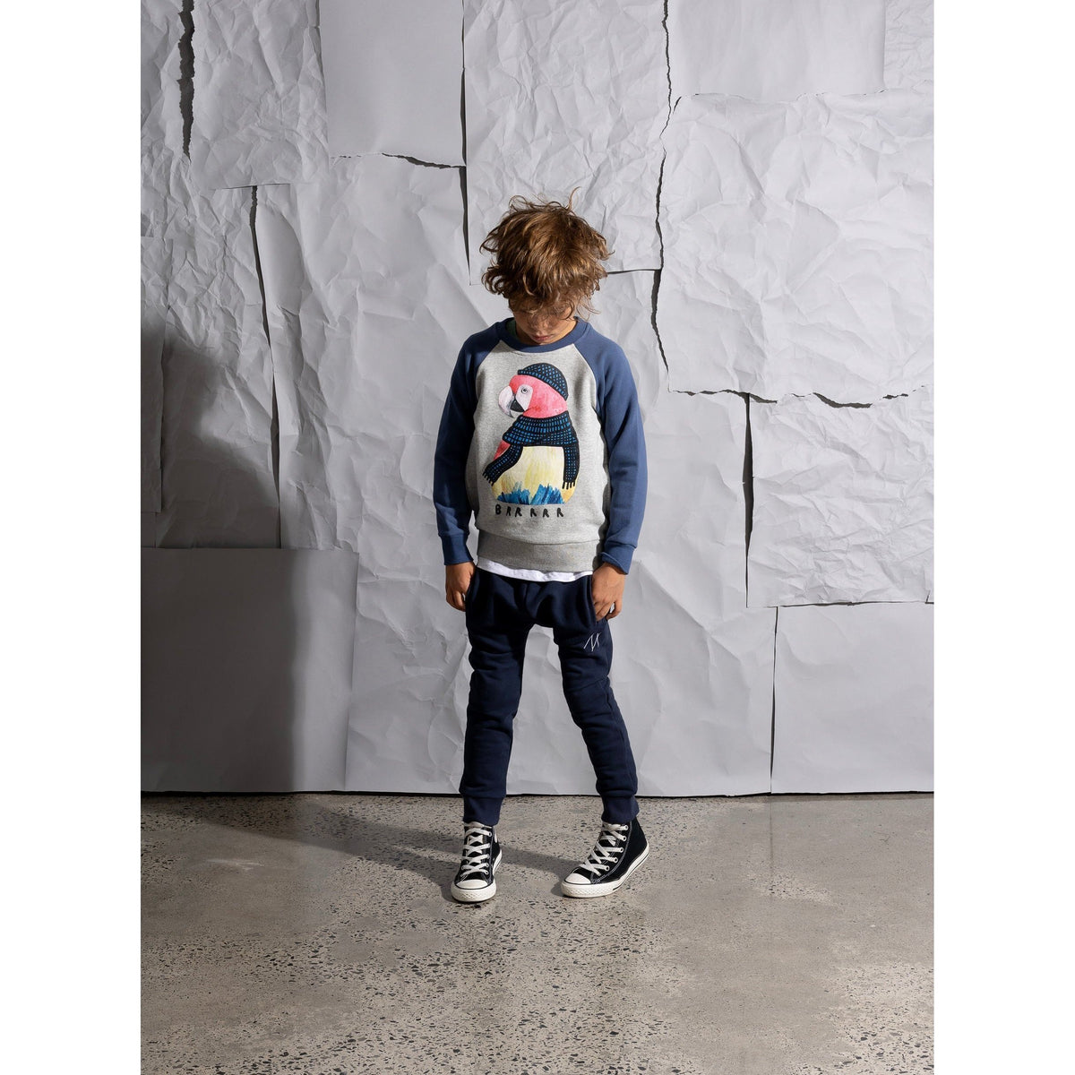 Furry Bronx Trackies - Dark Blue