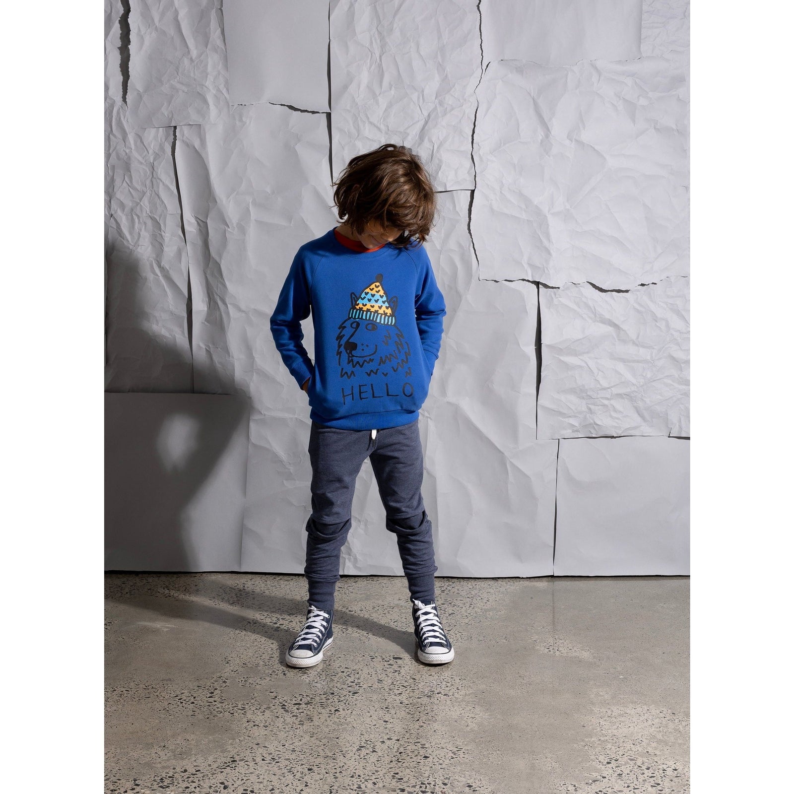 Friendly Wolf Crew - Bright Blue