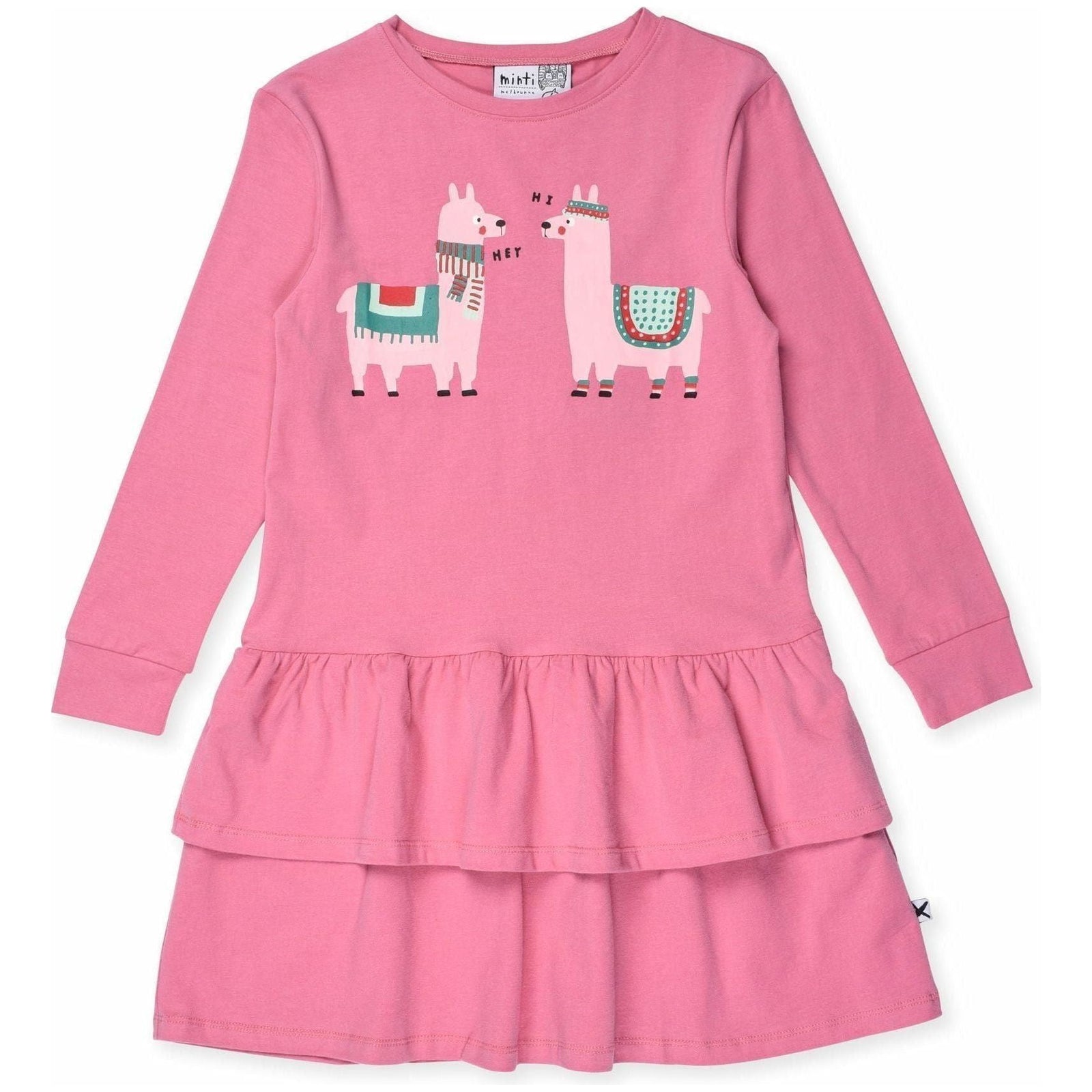 Friendly Llamas Dress - Sorbet