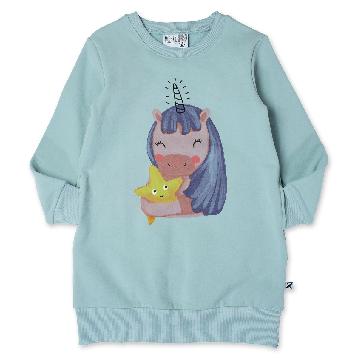 Magical Friends Furry Dress - Muted Green