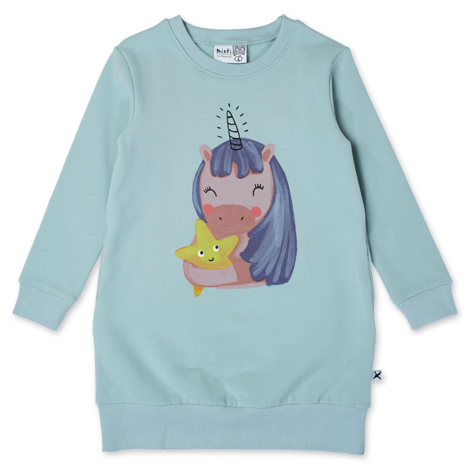 Magical Friends Furry Dress - Muted Green