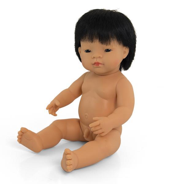 Anatomically Correct Baby Doll Asian Boy 38 Cm