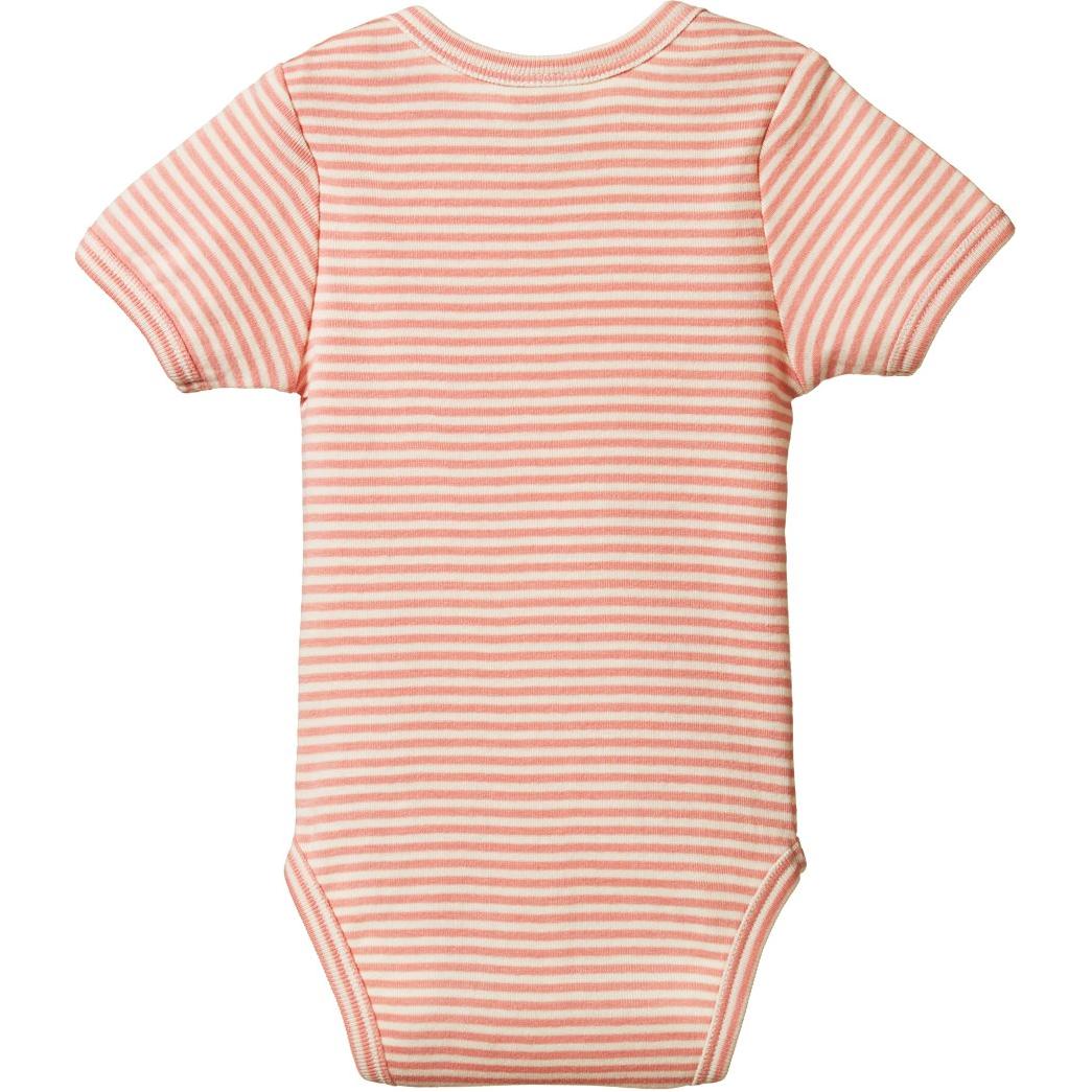 Short Sleeve Bodysuit - Peony Stripe