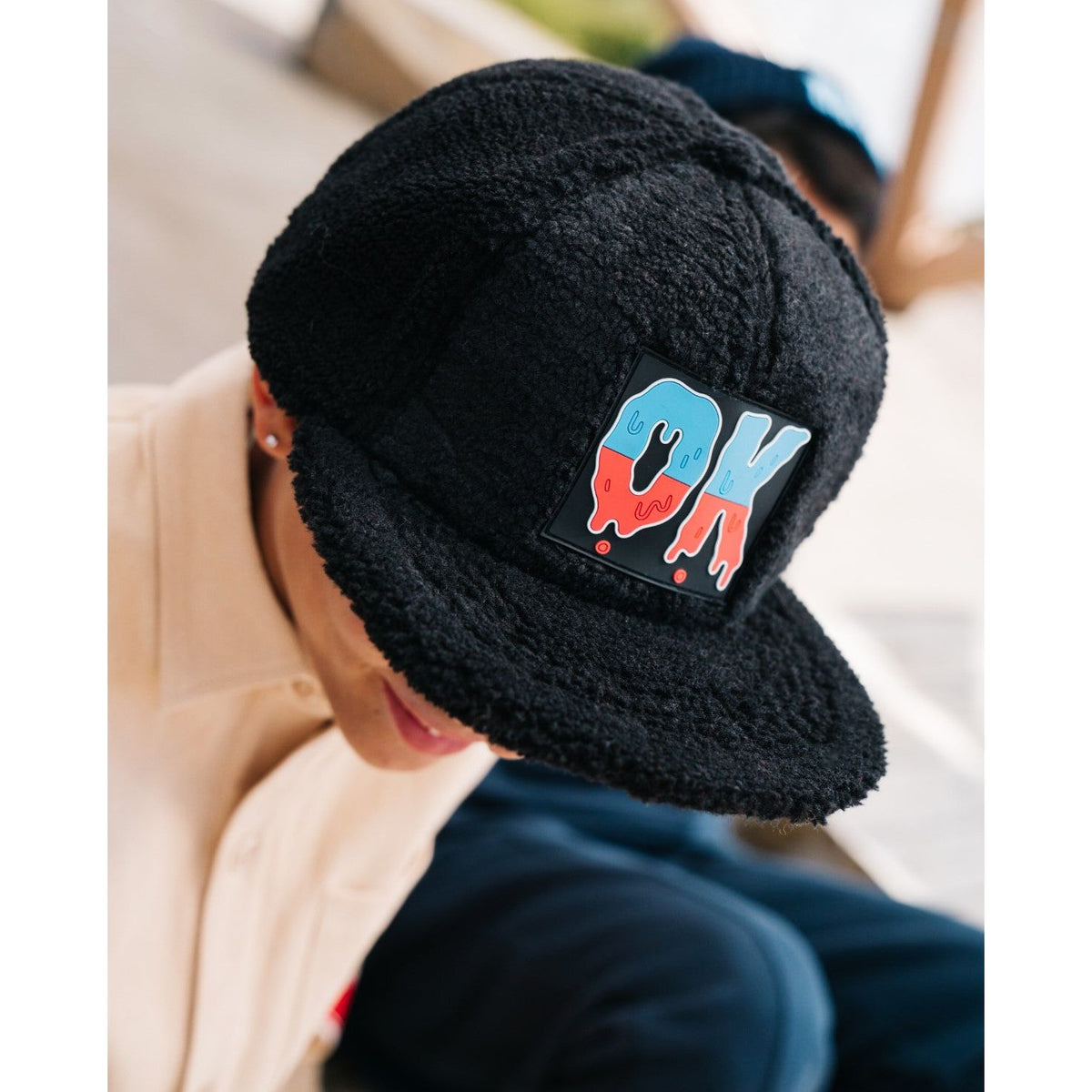 OK Gradient Fluffy Hip Hop Cap