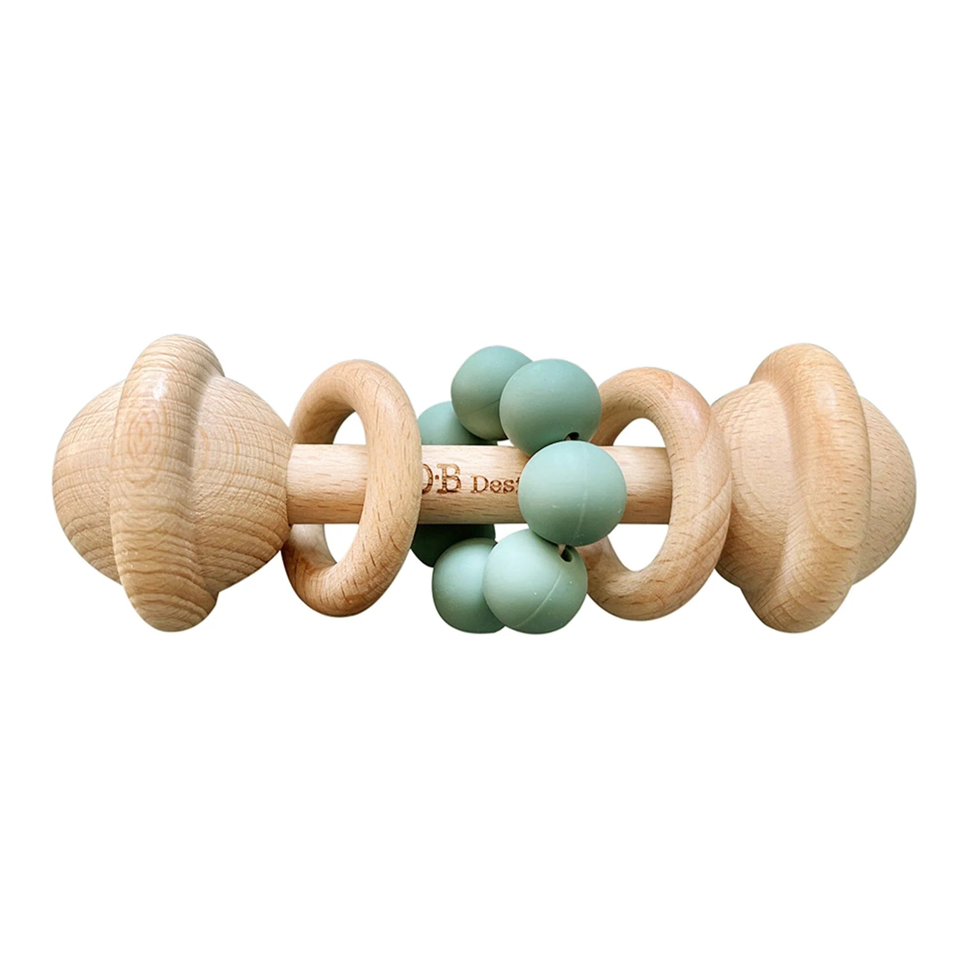 Seashell Rattle Ocean Wooden Rattle - Buckets and Spades