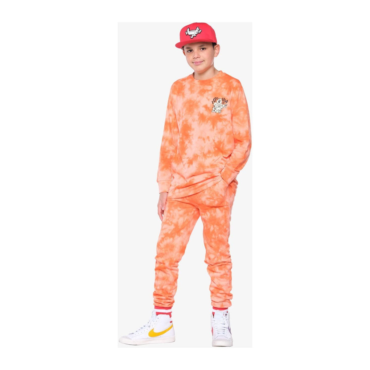 Orange Tie-Dye I Get Loud Longsleeve Tee