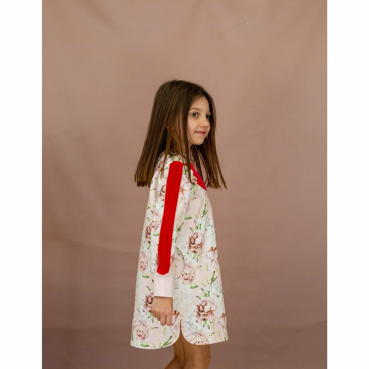 Peppa Dress-Pink Rose Bloom