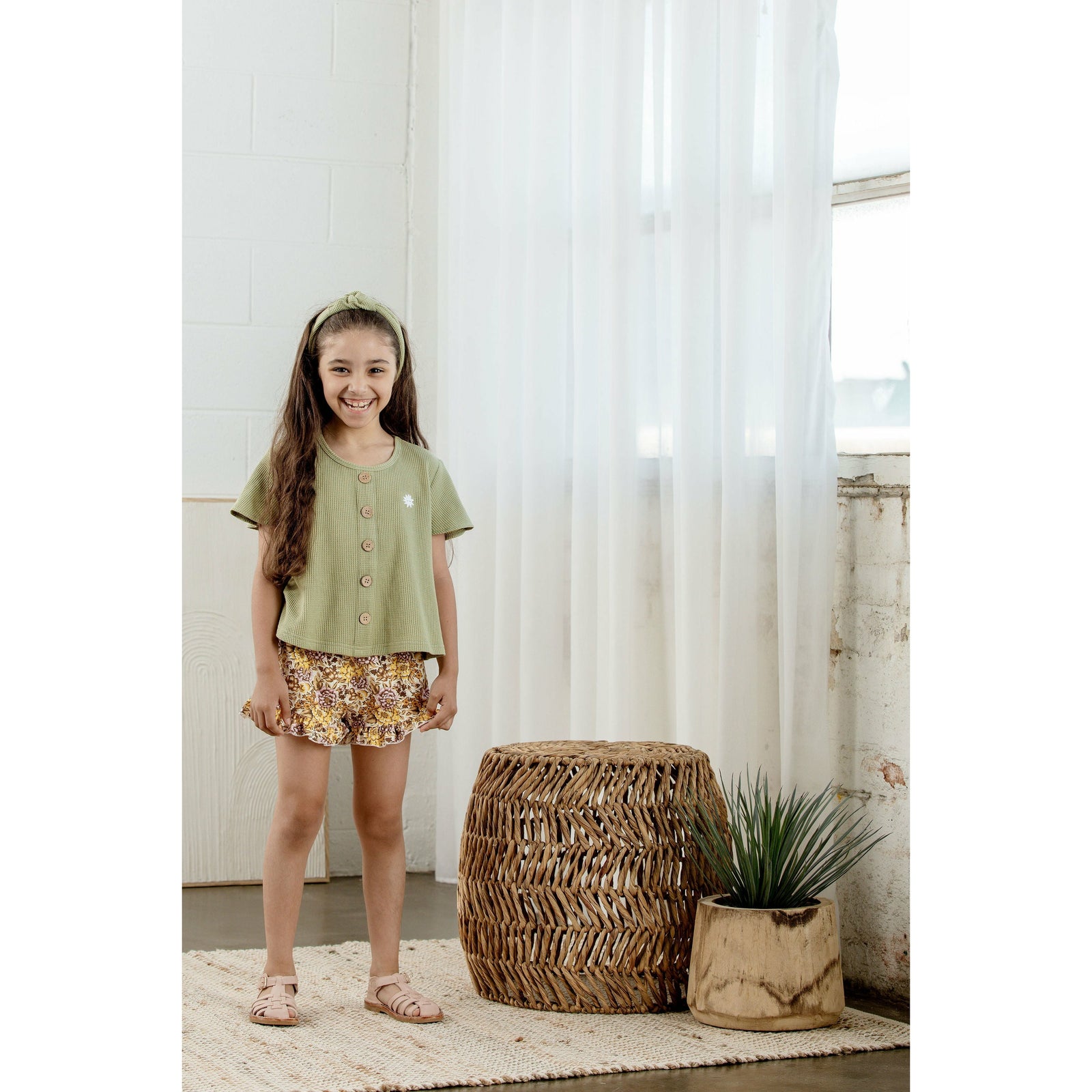 Lavender Frill Shorts