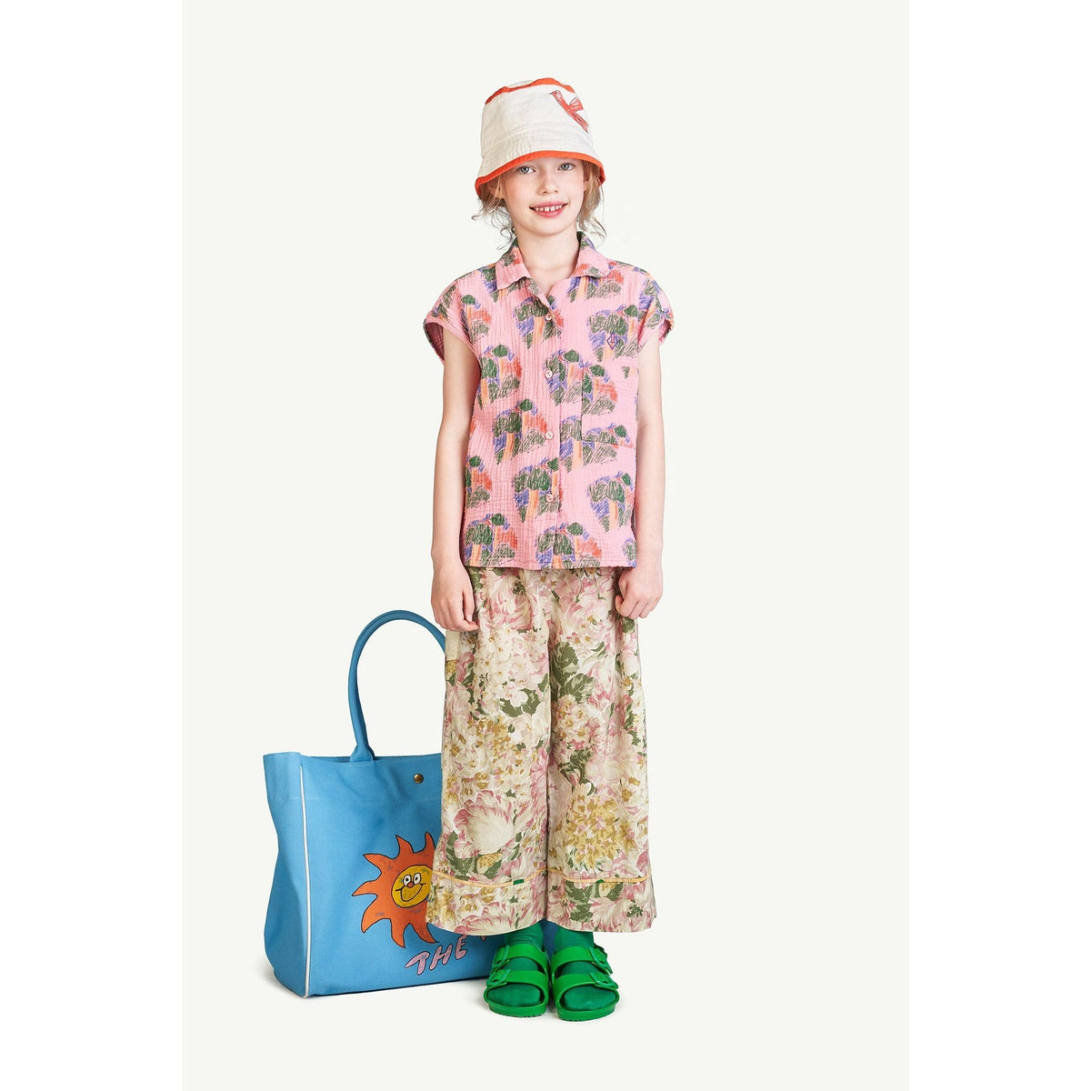 Flowers White Antelope Pants