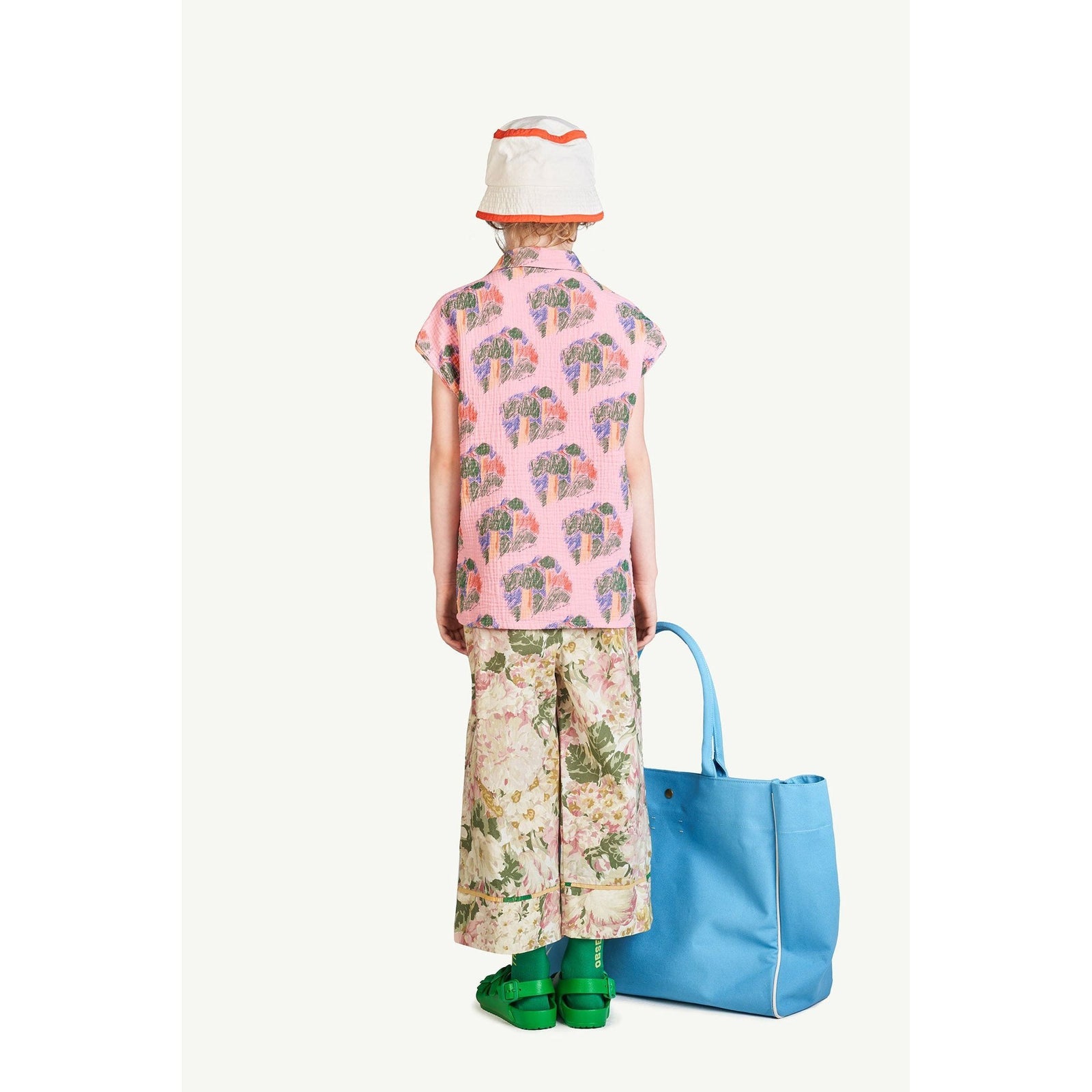 Flowers White Antelope Pants