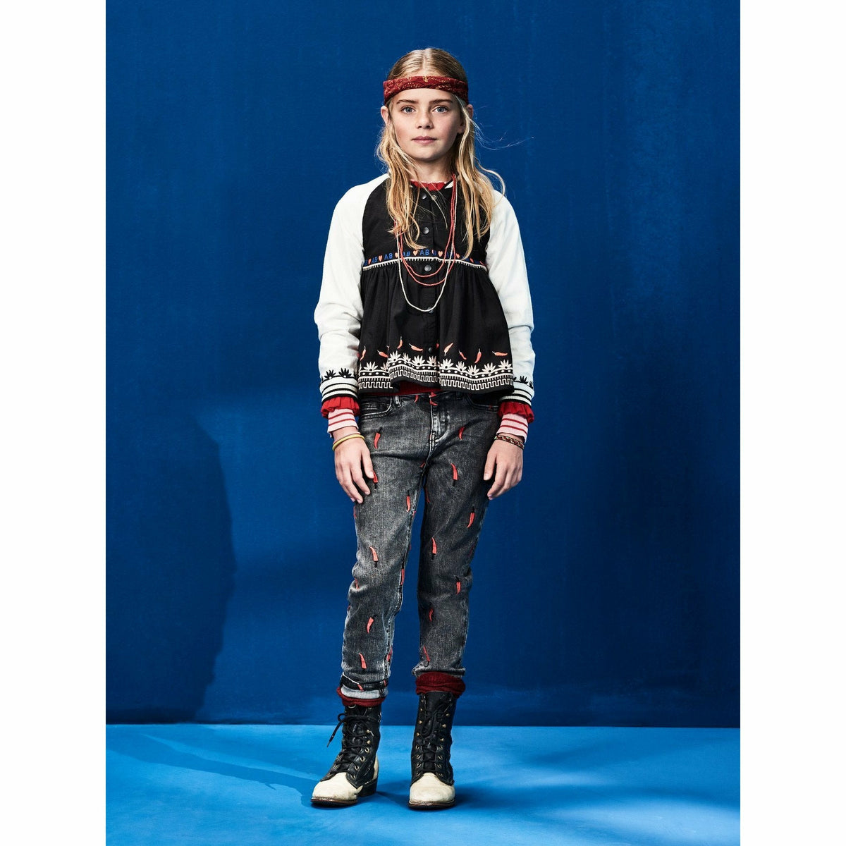 Embroidered Jacket - Black