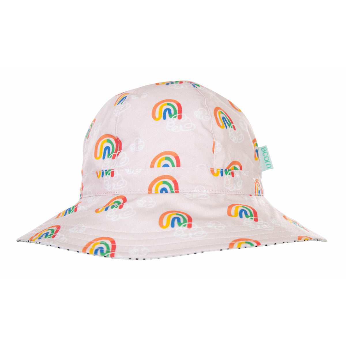 Rainbow Squiggle Floppy Hat