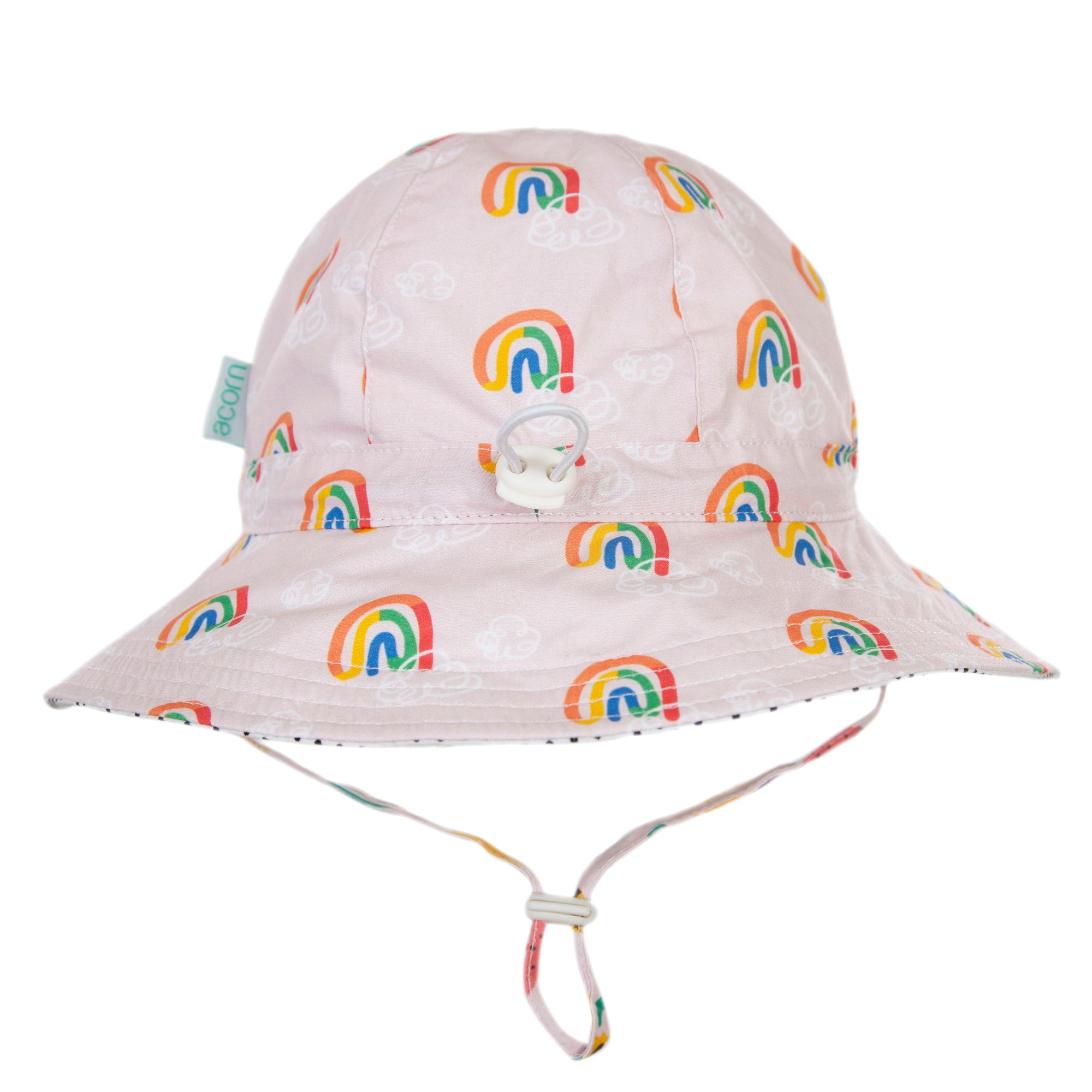 Rainbow Squiggle Floppy Hat