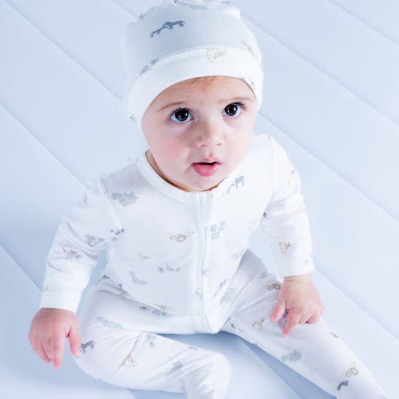 Safari Organic Long Sleeve Romper