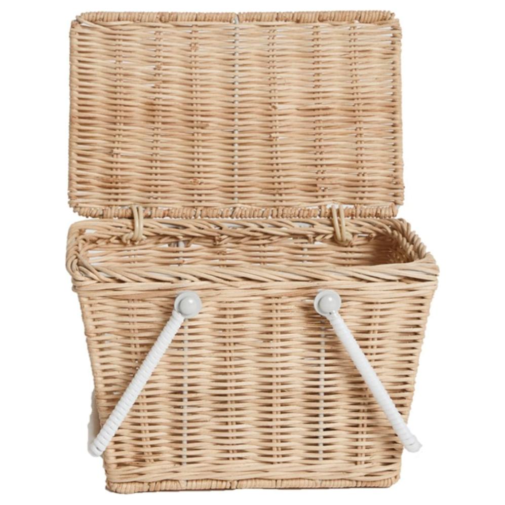 Piki Rattan Basket - Straw