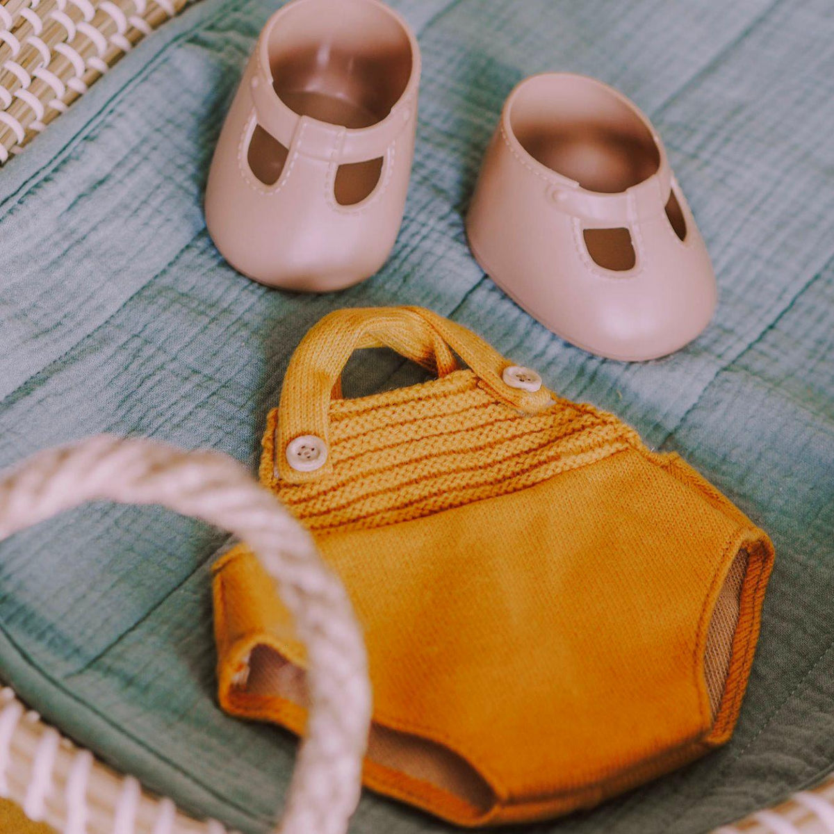 Dinkum Doll Romper - Mustard