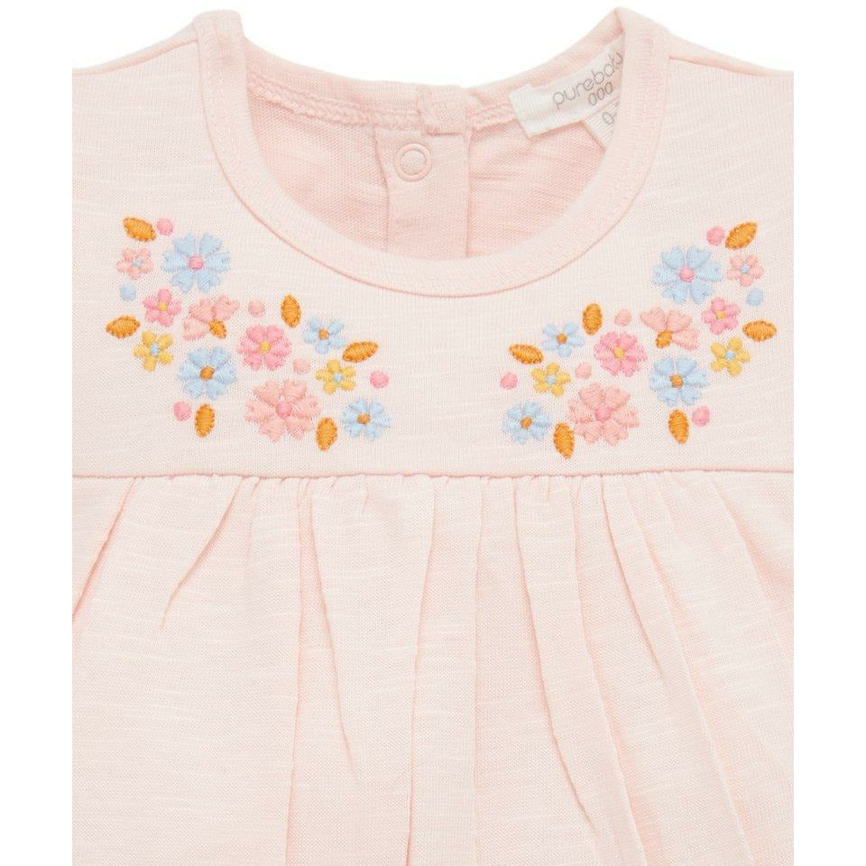 Sherbet Embroidery Bodysuit Dress