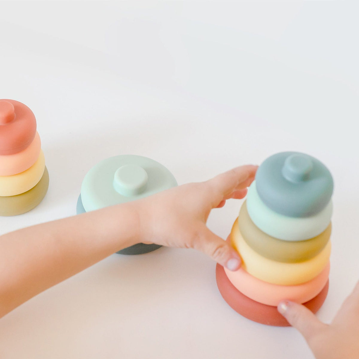 Silicone Stacker Tower Cherry