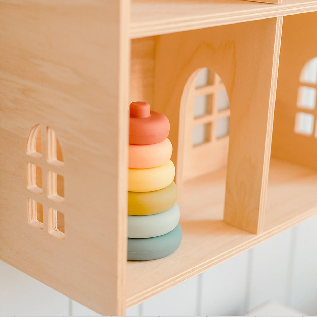 Silicone Stacker Tower Cherry