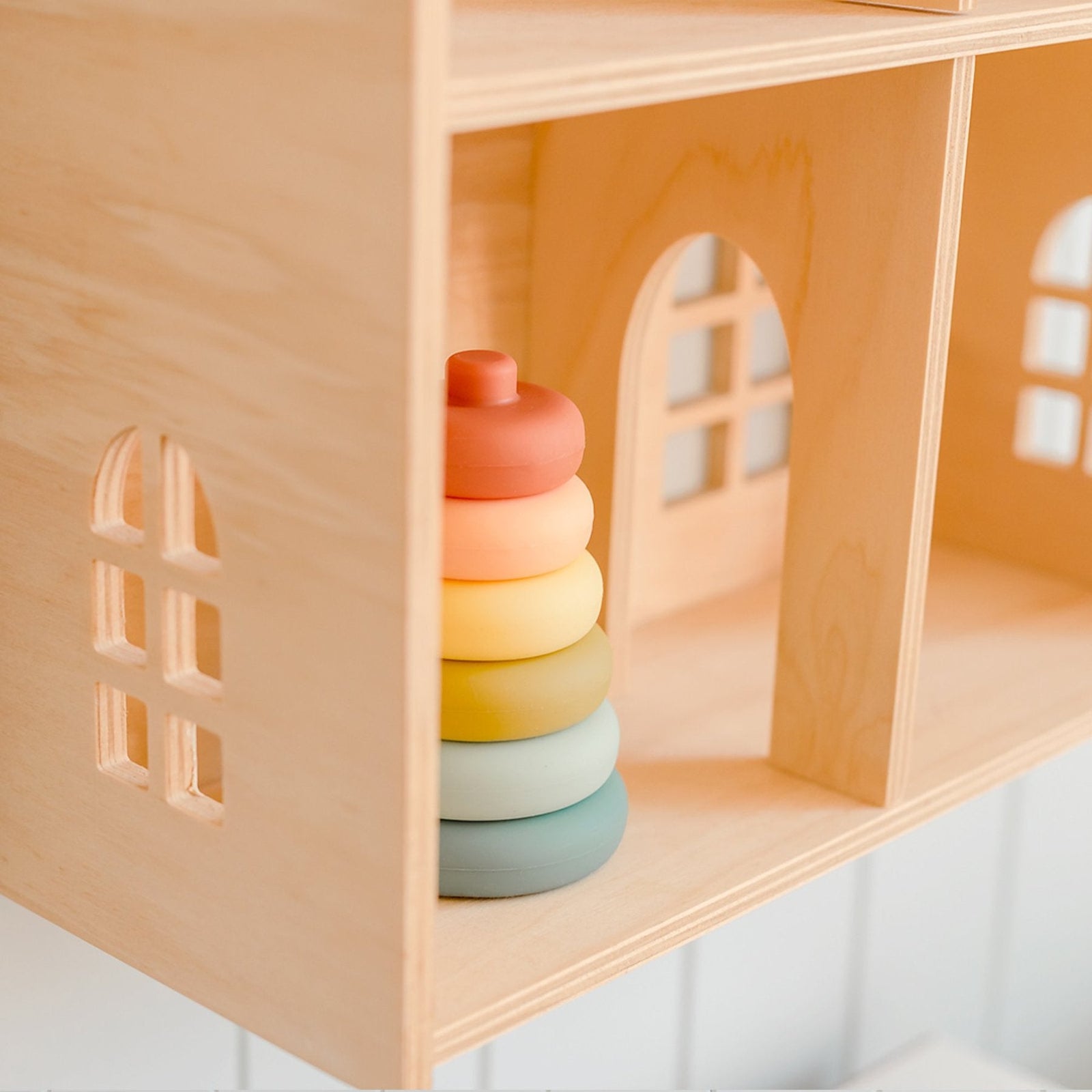 Silicone Stacker Tower Cherry
