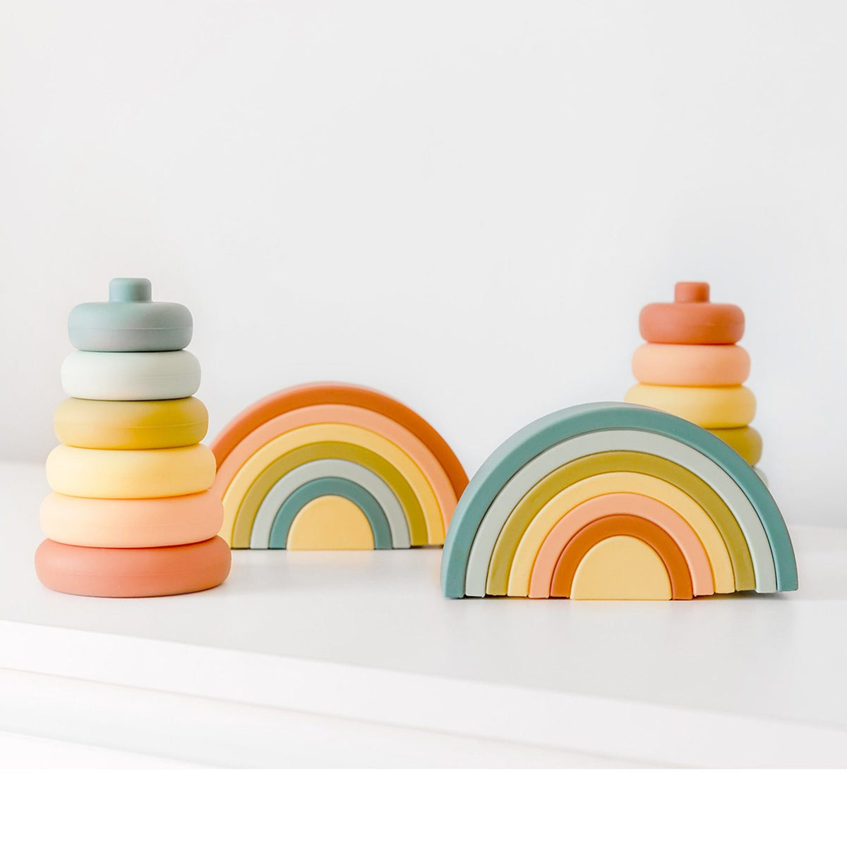Silicone Stacker Tower Cherry