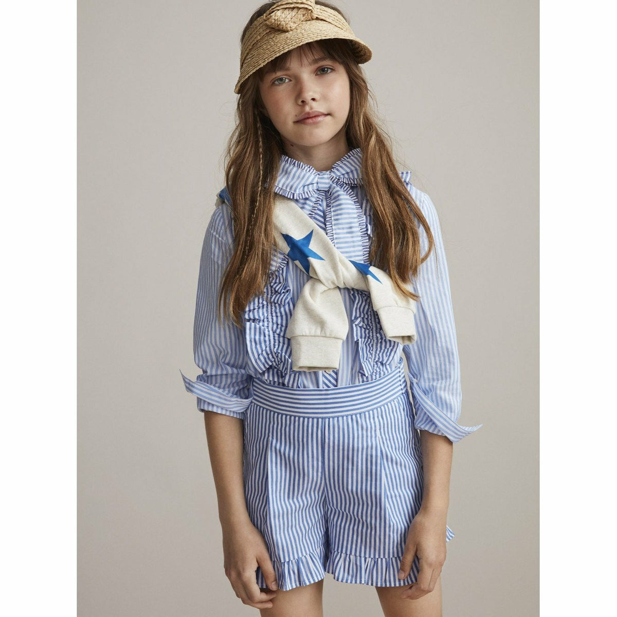 Striped Ruffle Shirt