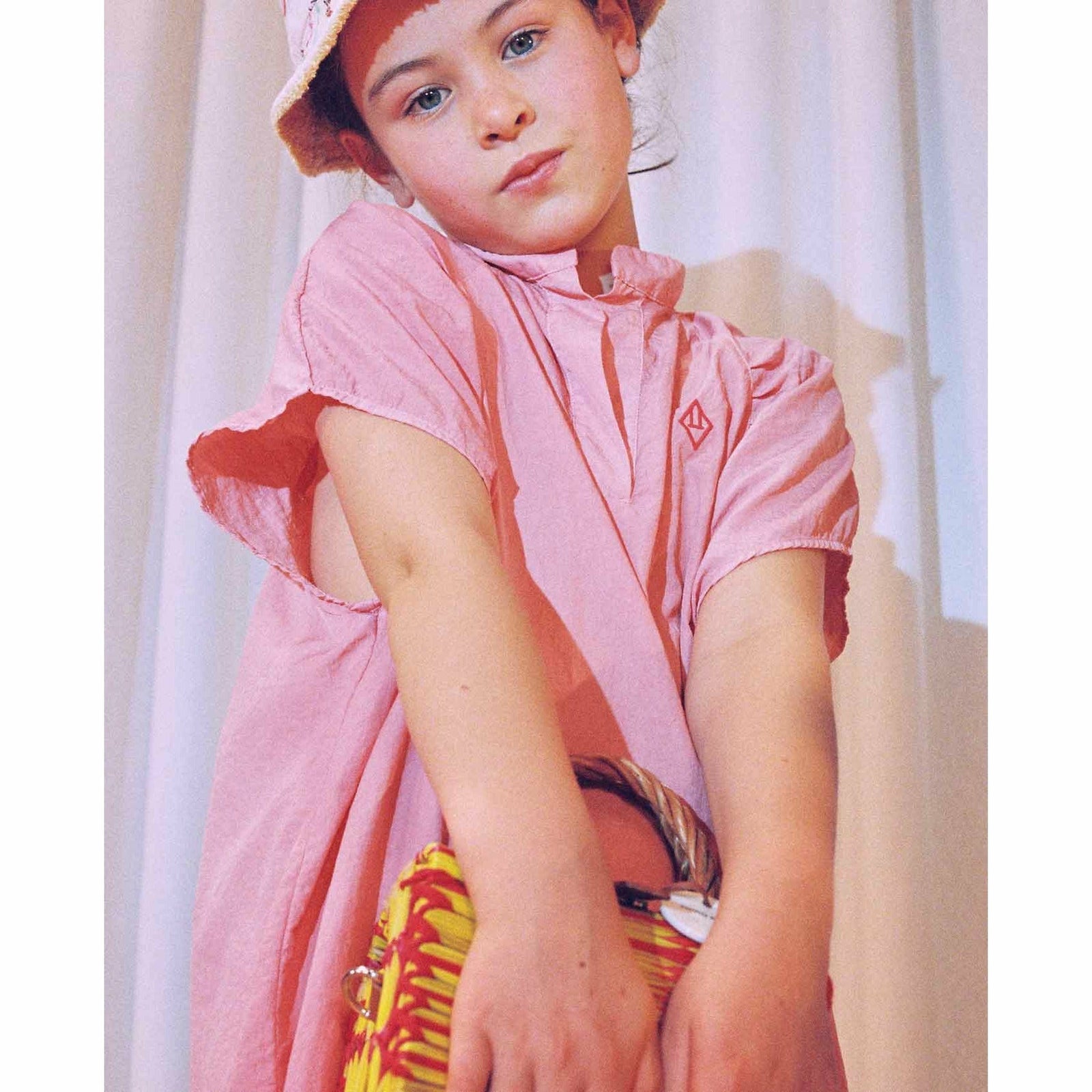 Swallow Kids Dress Pink Logo