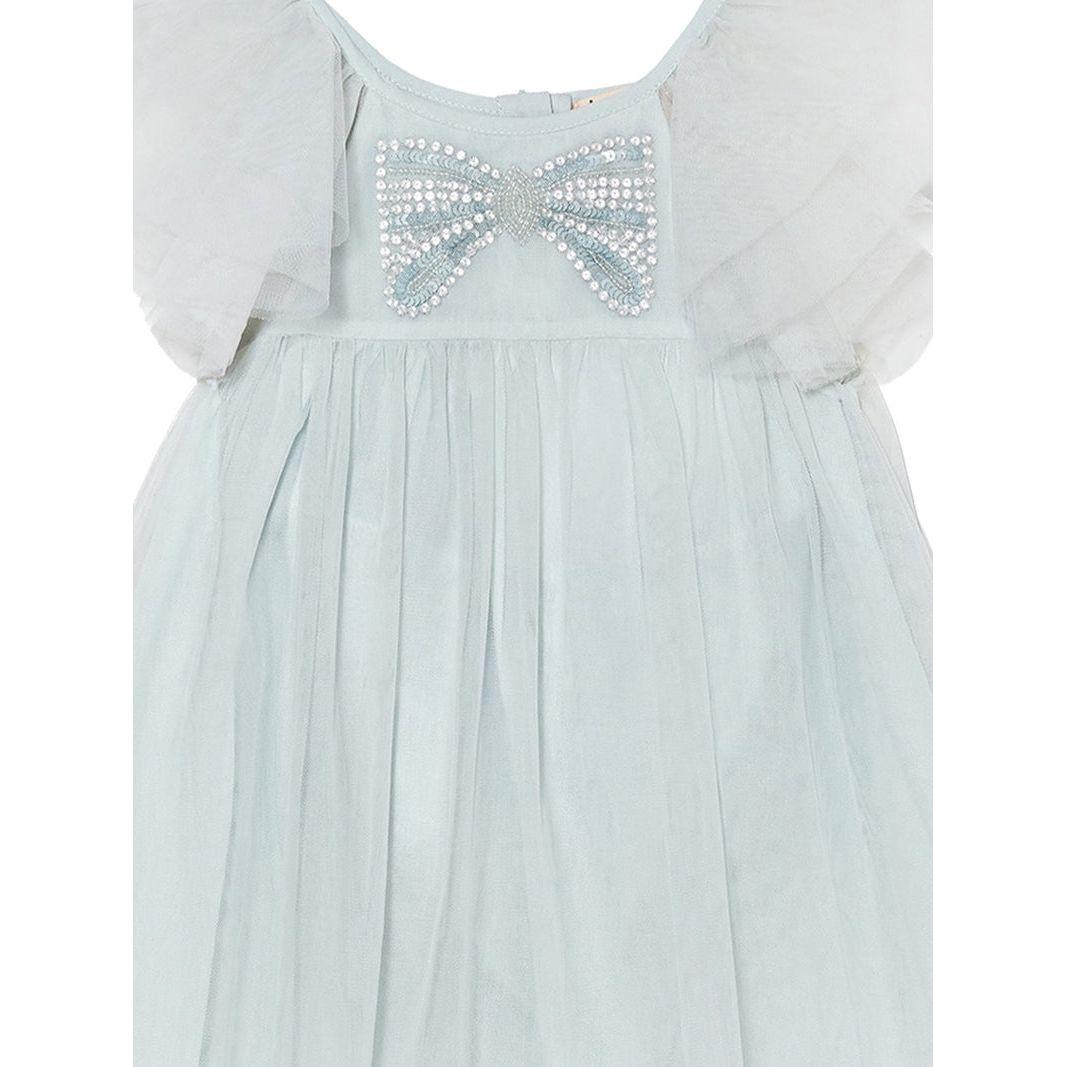 Bebe - Bowette Tulle Dress - Ice Field