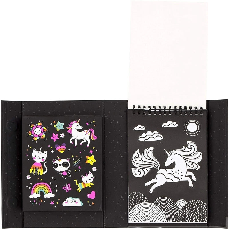 Neon Colouring Set - Unicorns and Friends