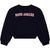 Cropped Sweatshirt With Print - Navy