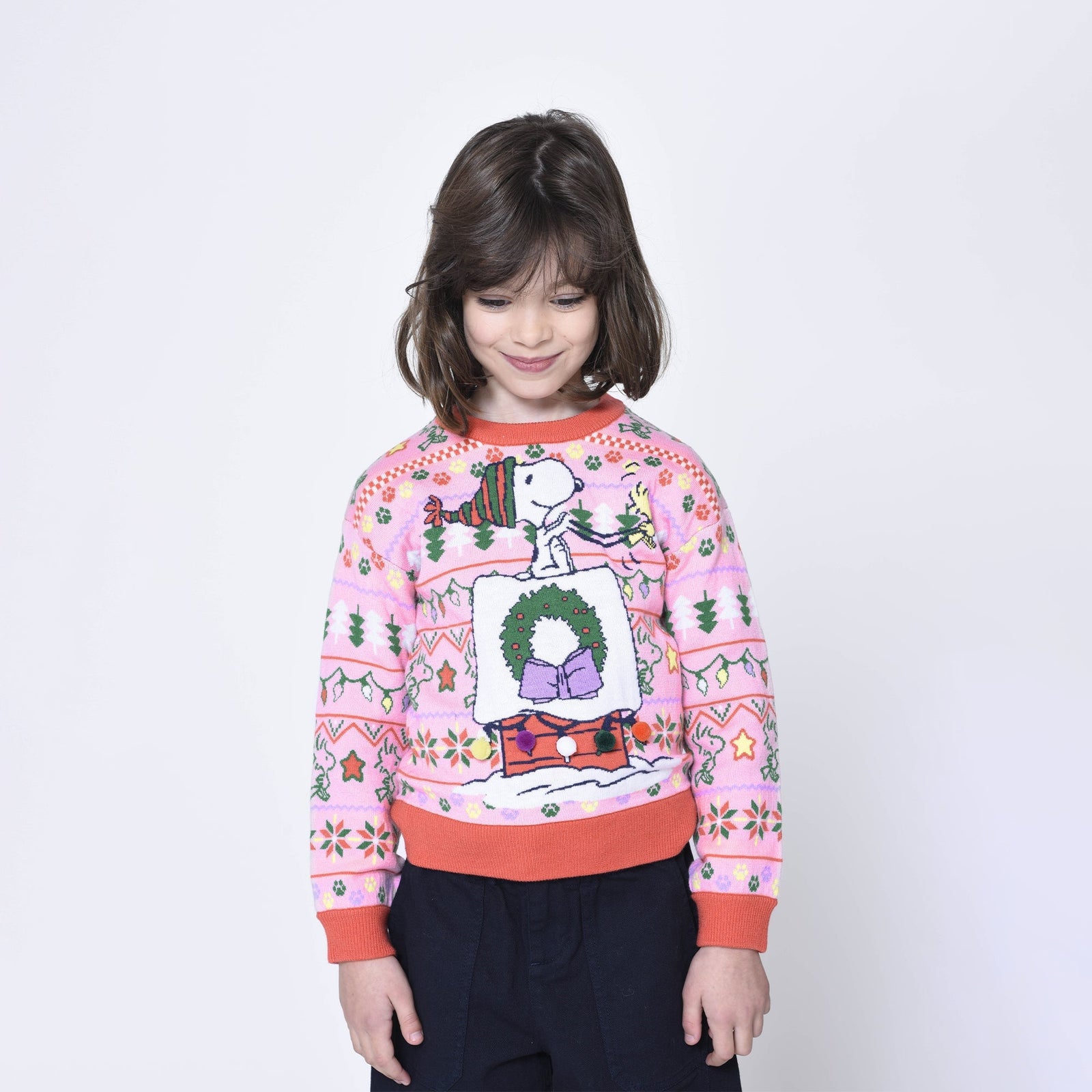 Snoopy Christmas Jumper - Pink