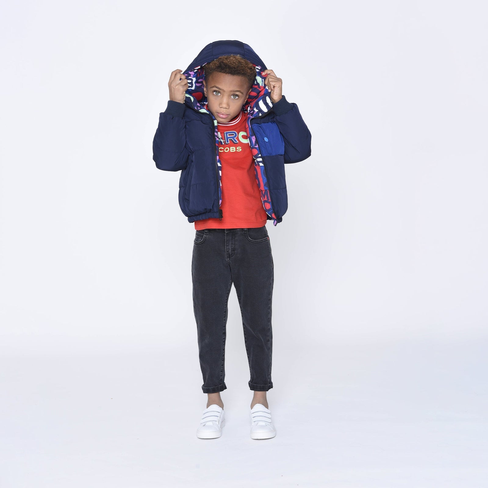 Reversible Puffer Jacket - Red/Blue