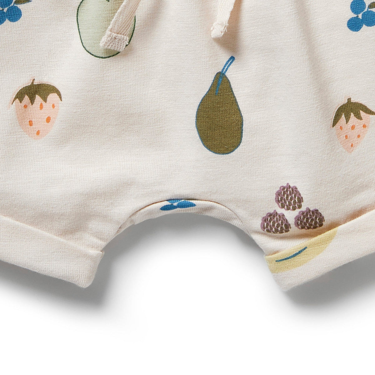 Organic Tie Front Short- Fruity