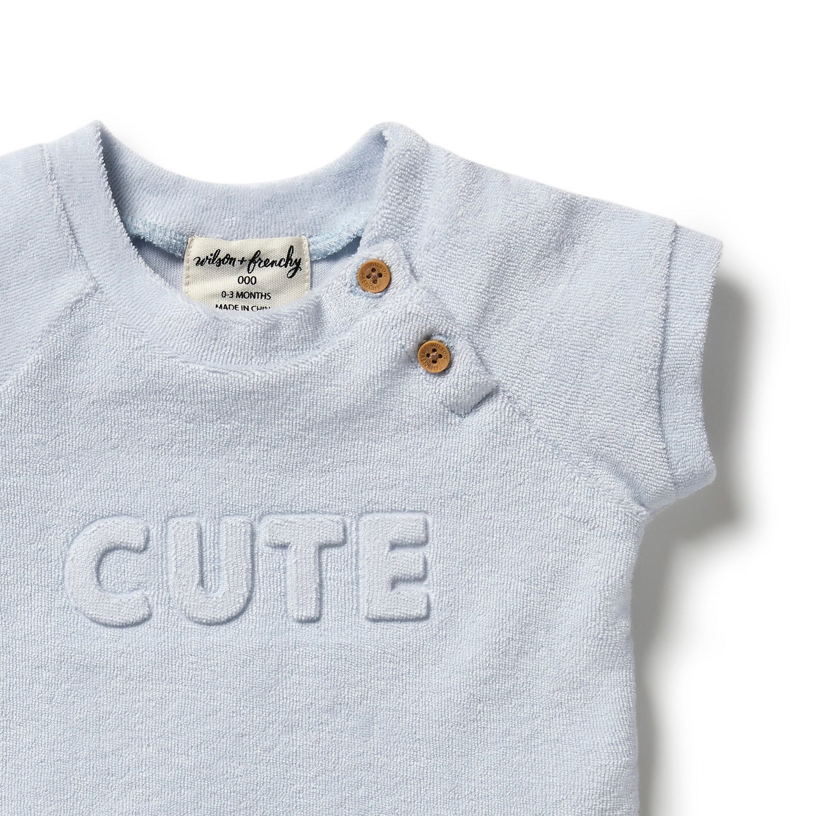 Organic Terry Short Sleeve Sweat- Dawn