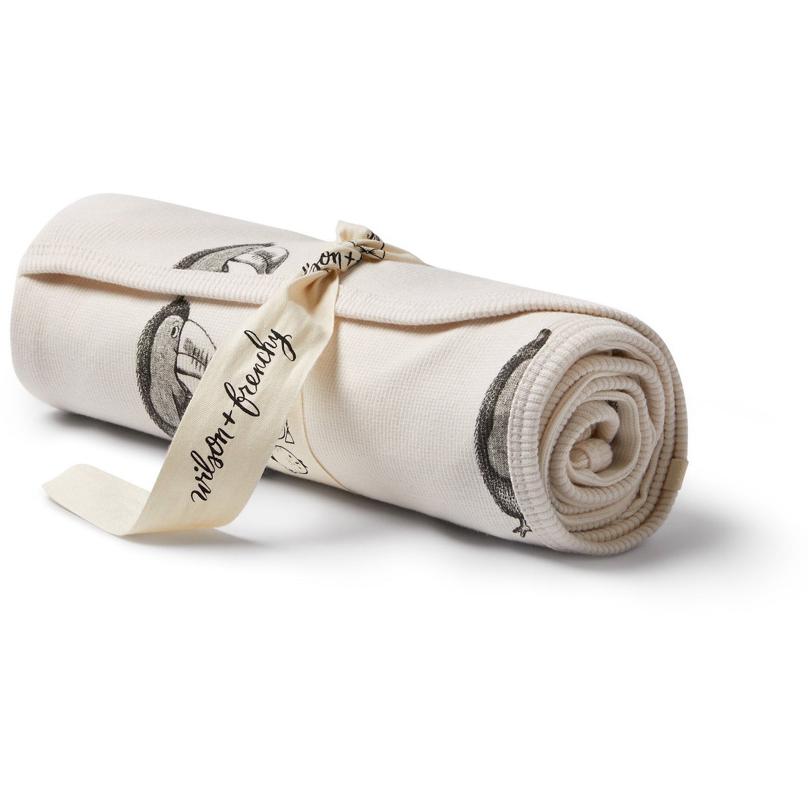 Organic Rib Bunny Rug- Tommy Toucan