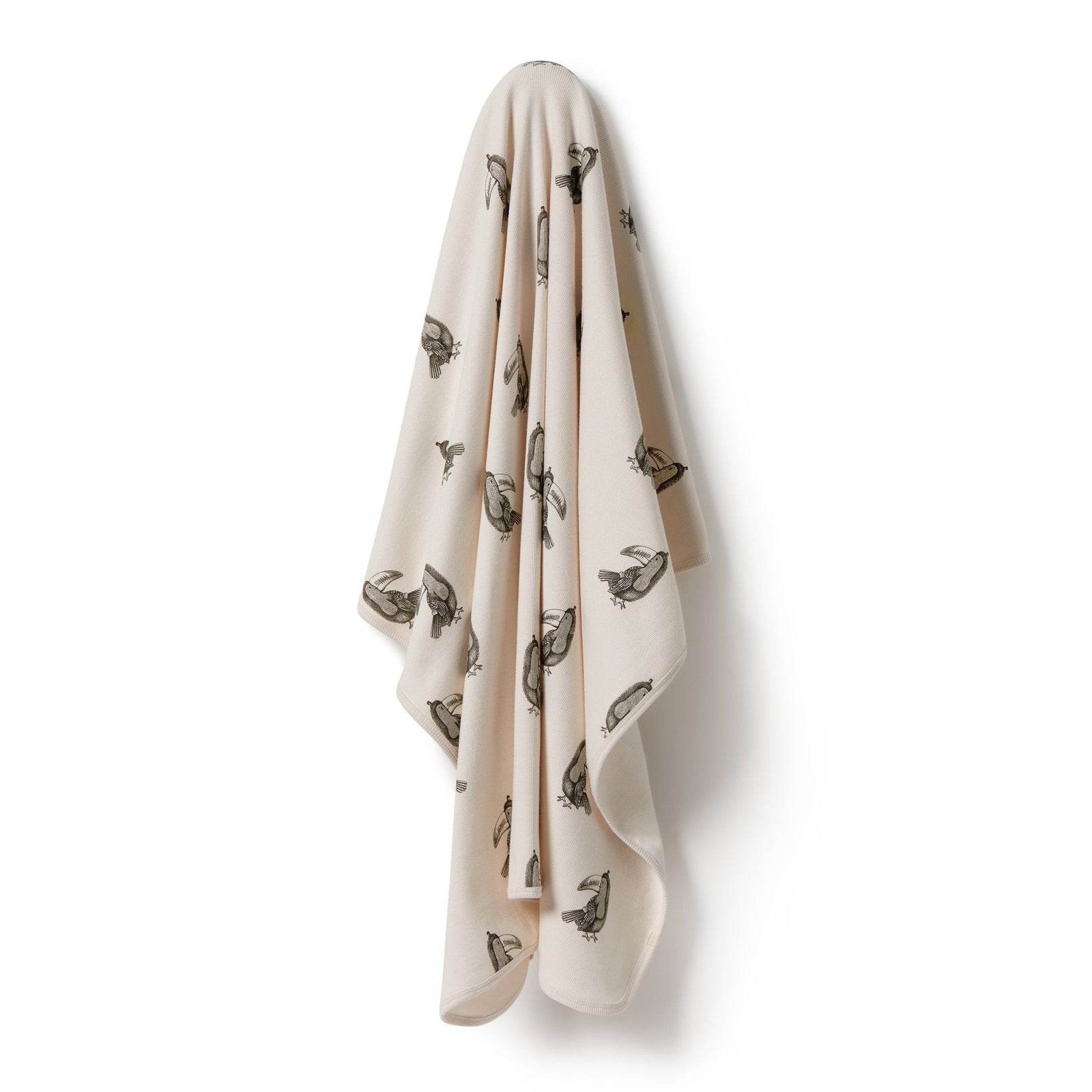 Organic Rib Bunny Rug- Tommy Toucan