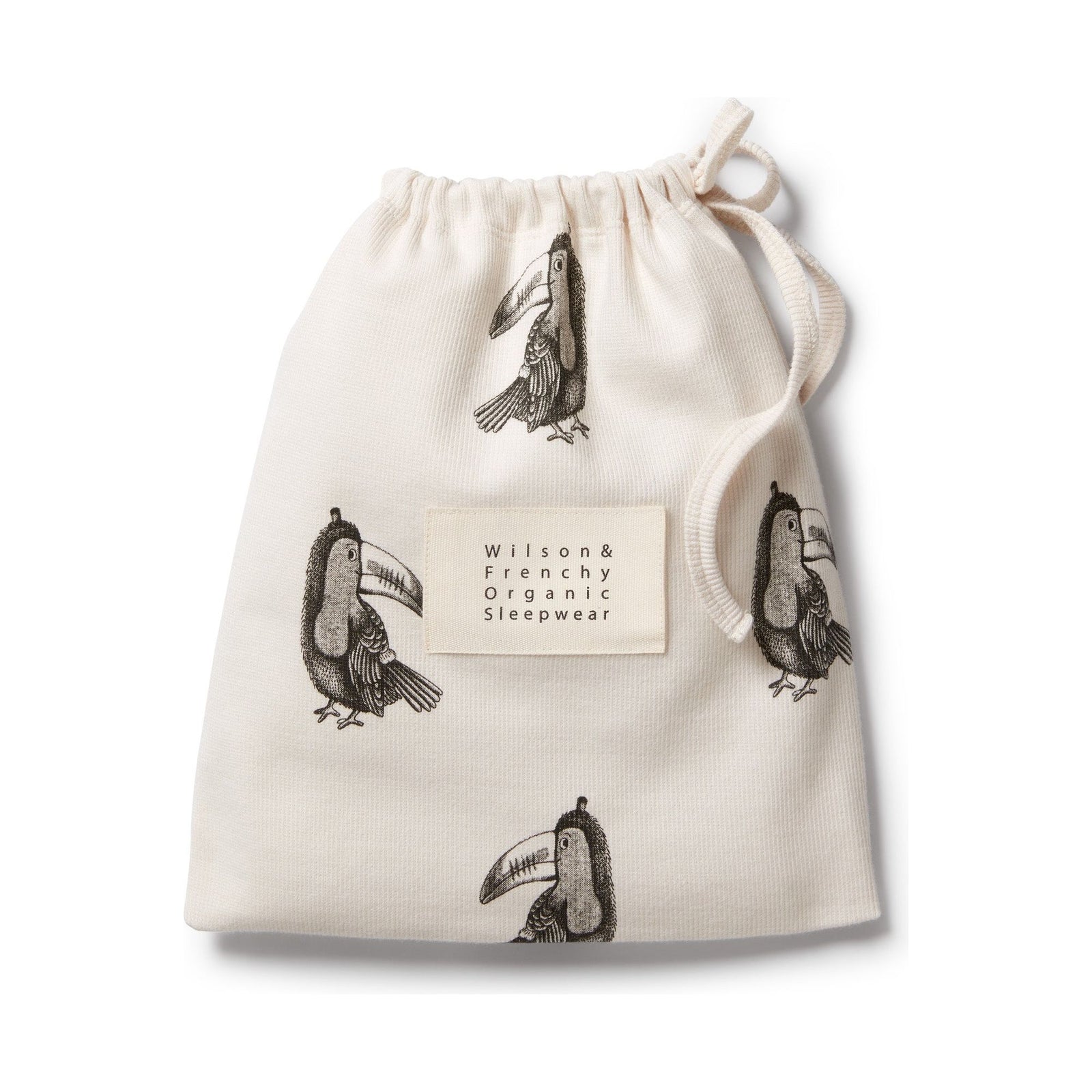 Organic Rib Short Sleeve Pyjamas- Tommy Toucan