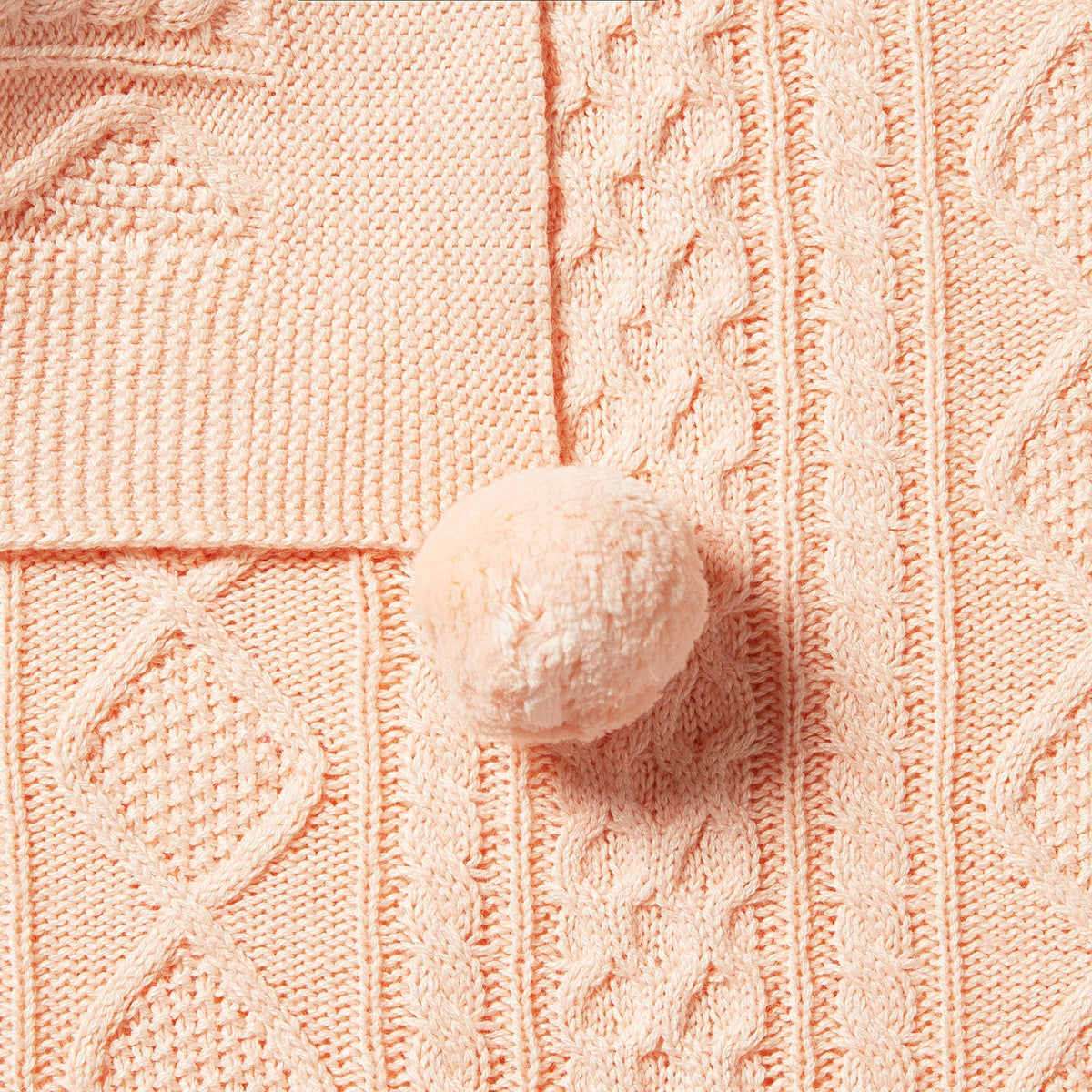 Shell - Knitted Mini Cable Blanket