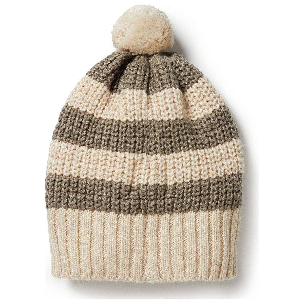 Dark Ivy - Knitted Stripe Hat