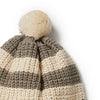 Dark Ivy - Knitted Stripe Hat