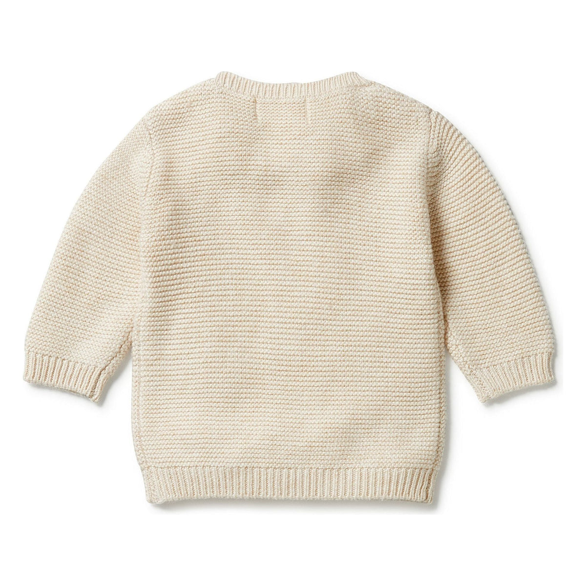 Sand Melange - Knitted Cable Jumper