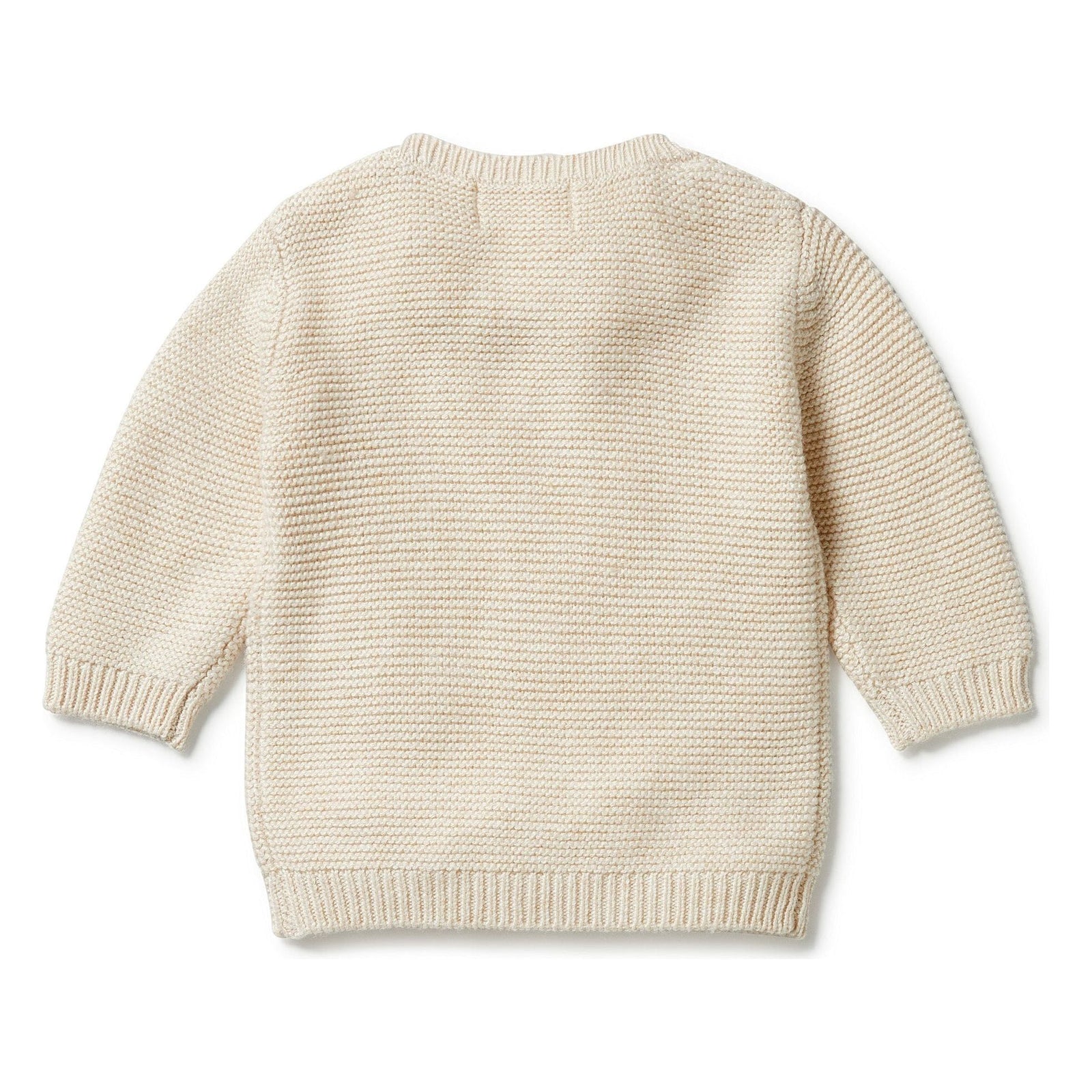 Sand Melange - Knitted Cable Jumper