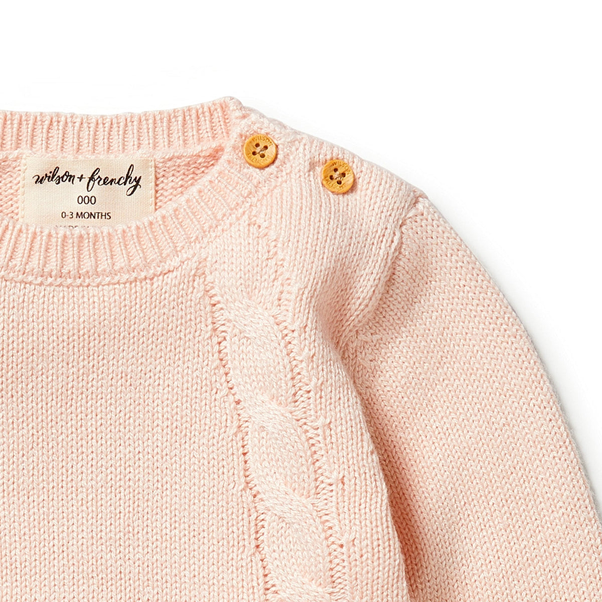 Blush - Knitted Mini Cable Jumper