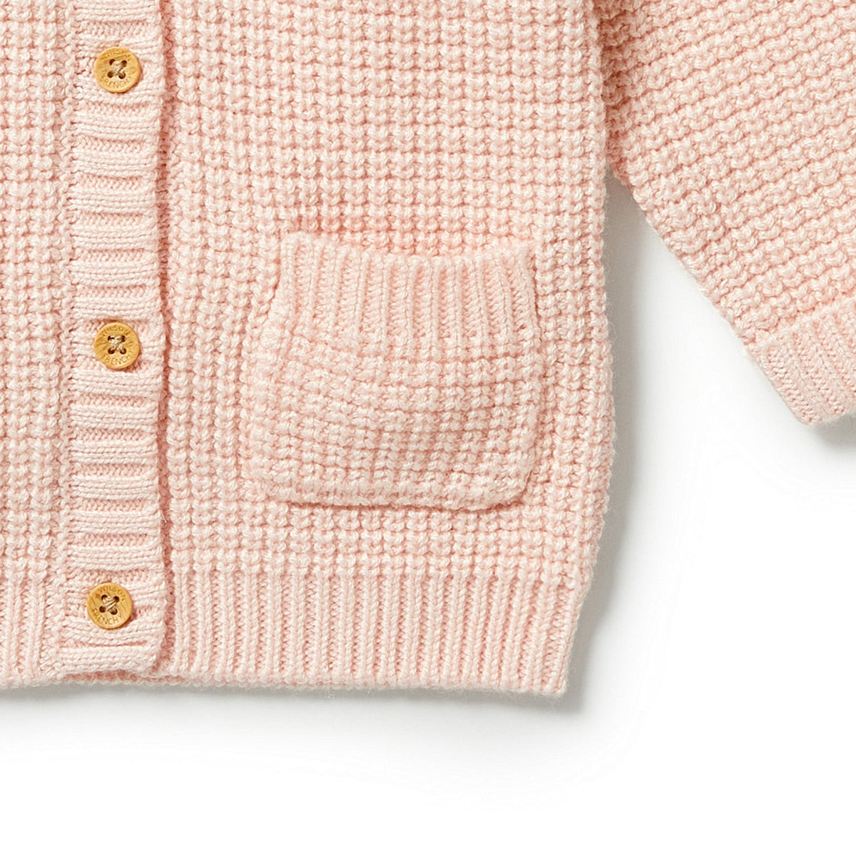 Blush - Knitted Button Jacket
