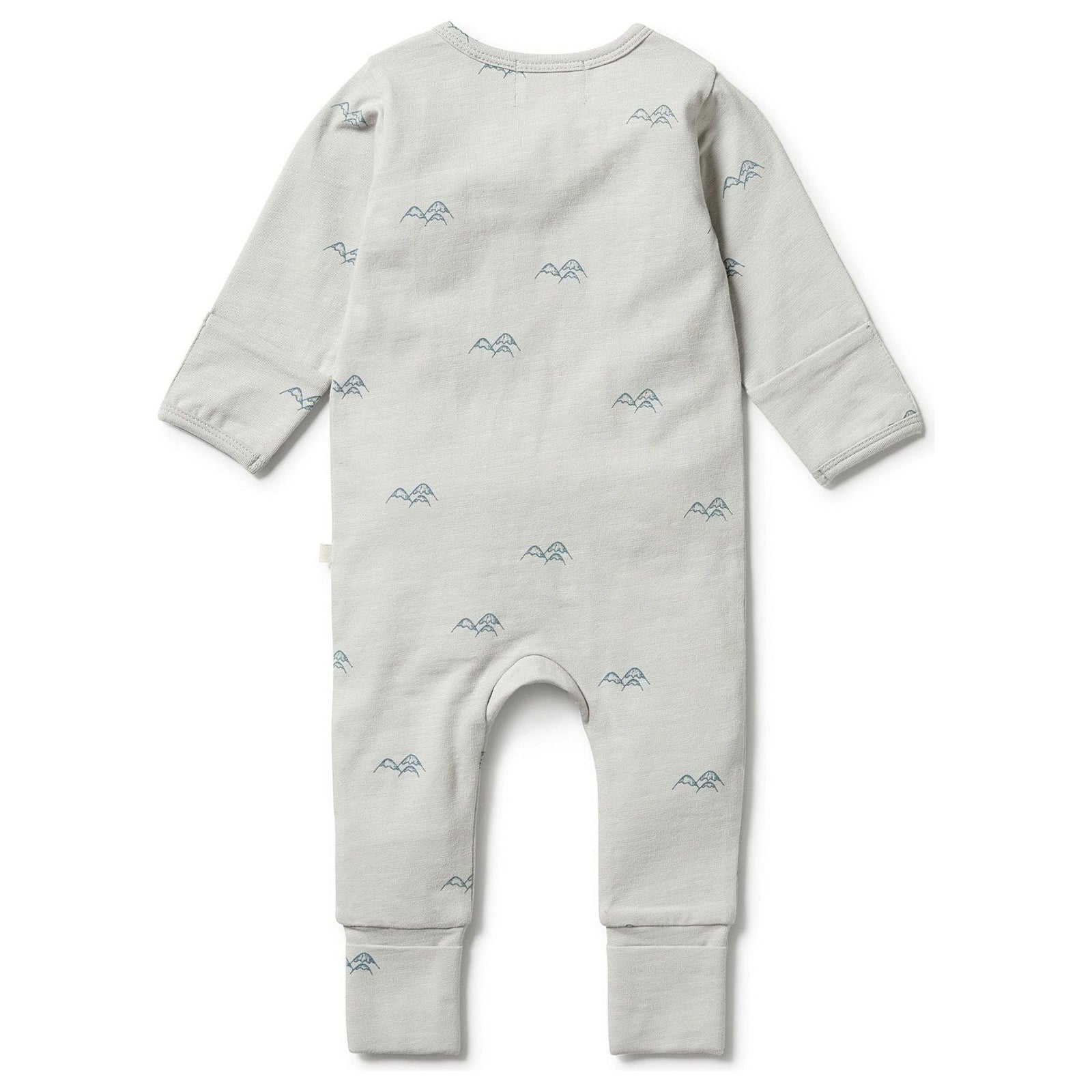 Mountain Top - Organic Zipsuit with Feet