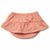 Peach Pearl Nappy Pant With Ruffle